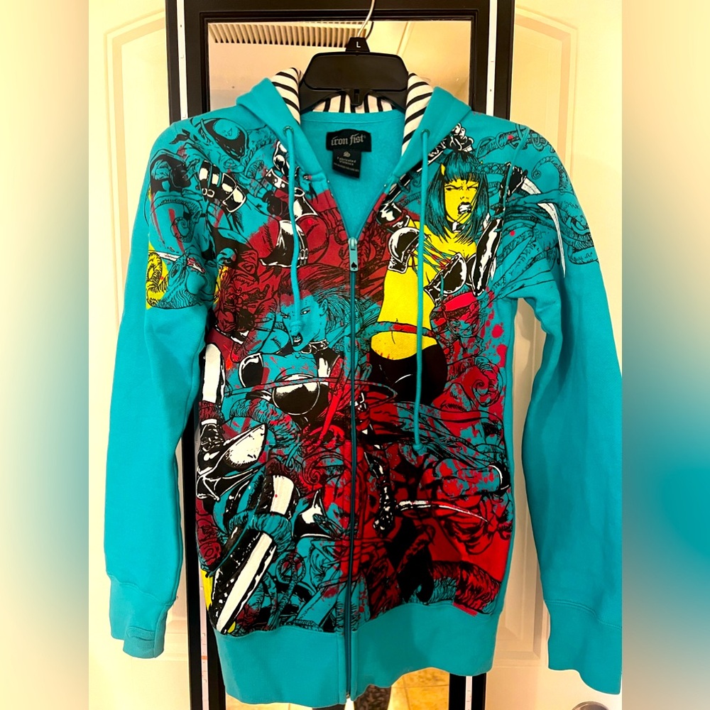 Iron Fist Teal Hoodie